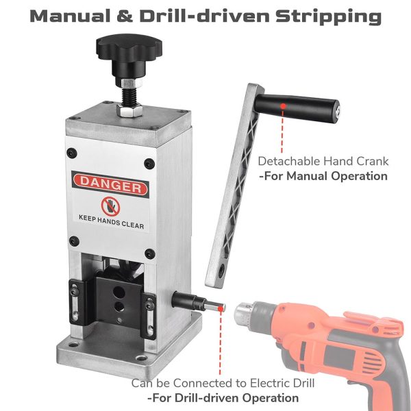 Yescom Handle Drill Wire Stripping Machine Cable Copper For Cheap - Image 5