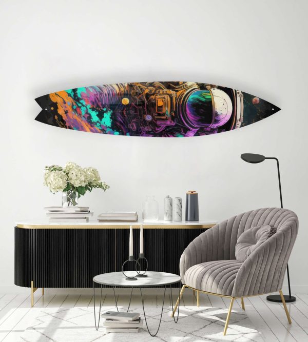 Astronaut Psychadelic Acrylic Surfboard Wall Art Online Hot Sale - Image 2